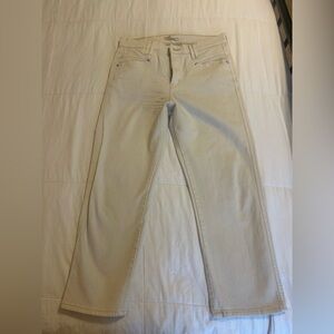 Signature by Levi Strauss Cream Straight-Leg Jeans